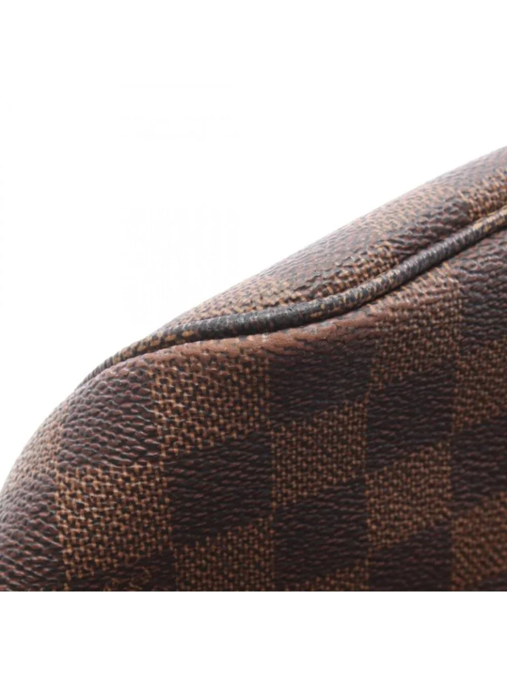 Louis Vuitton Tote Bag Neverfull MM Damier Ebene Canvas Leather